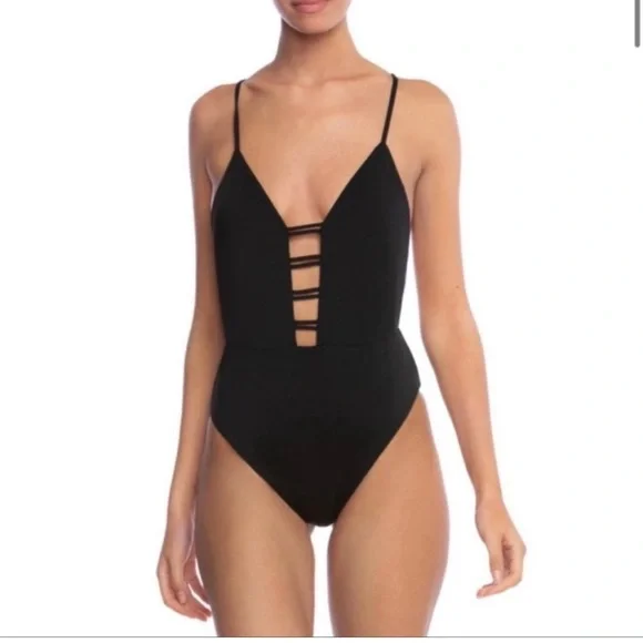 The bikini lab black swimsuit. - Picture 1 of 6